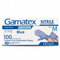 دستکش نیتریل غیر پودری حریر مدل اوپی پرفکت سایز متوسط (M) بسته ۱۰۰ عددی