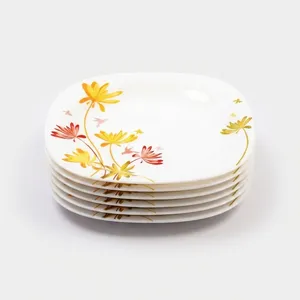 بشقاب غذاخوری پارس اپال مدل Bird کد 440 بسته 6 عددی