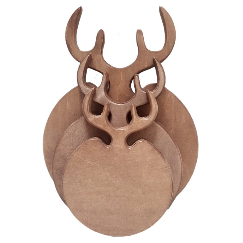 تخته سرو مدل شاخ گوزنی طرح گرد Hanel2 مجموعه 3عددی