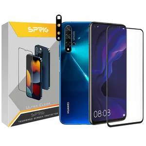 محافظ لنز دوربین اسپریگ مدل FLZ-FU مناسب برای گوشی موبایل هوآوی Nova 5T به همراه محافظ صفحه نمایش