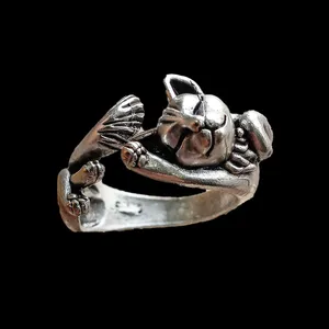 انگشتر زنانه مدل گربه کد MALOS-1