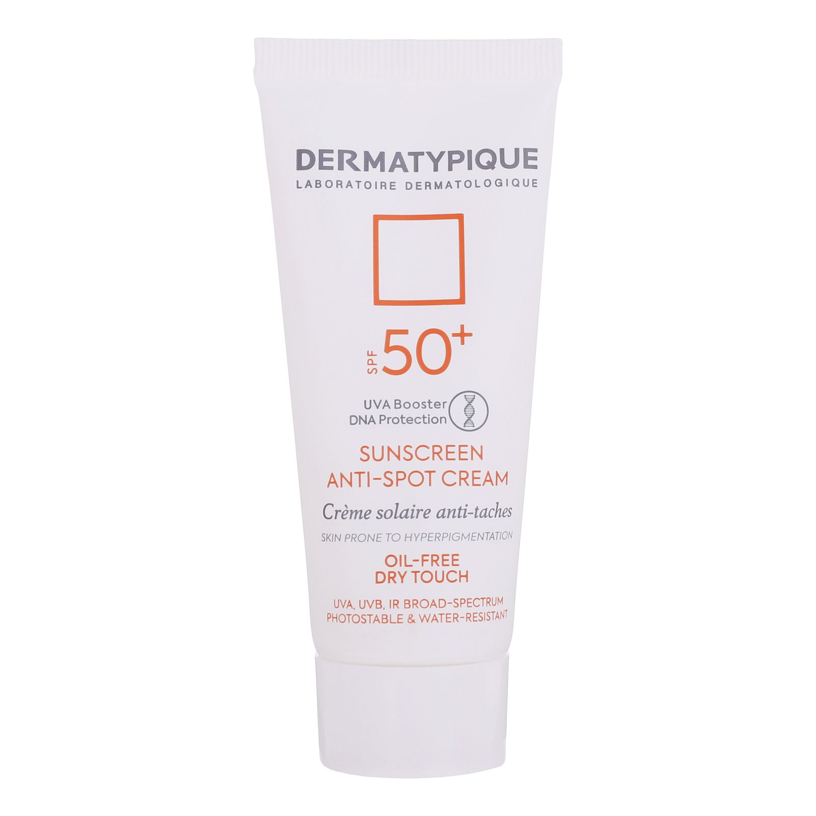 کرم ضدآفتاب بی‌رنگ درماتیپیک SPF50 مدل Anti spot مناسب انواع پوست، حجم 40 میلی‌لیتر -  - 4