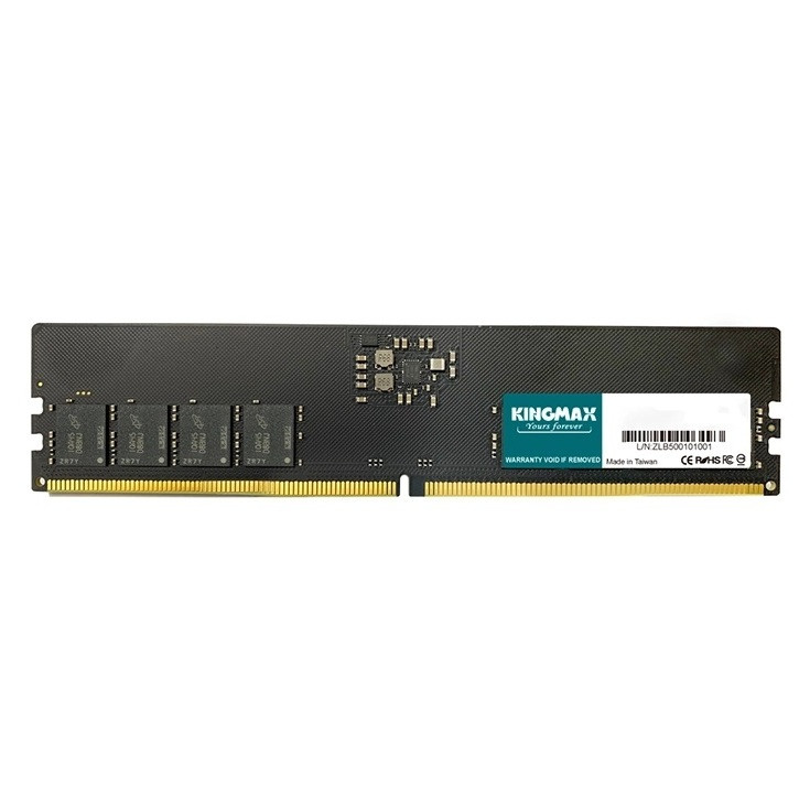 رم دسکتاپ DDR5 16 گیگابایت کینگ مکس مدل KM-LD5 با فرکانس 5600 مگاهرتز، تایمینگ CL46، معماری تک‌کاناله و ماژول U-DIMM