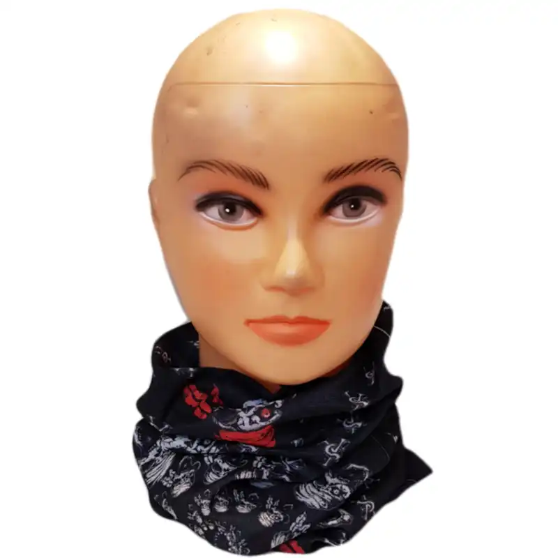 دستمال سر و گردن مدل اسکلت Rokh4