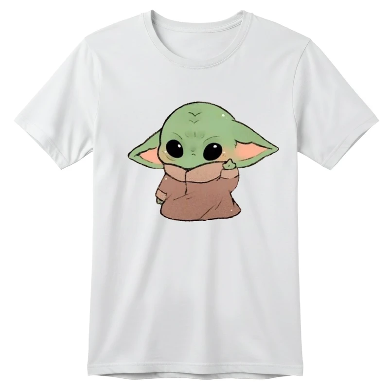 تی‌شرت آستین کوتاه بچگانه مدل بیبی یودا کد p5 