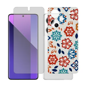 Glass Together model matte Screen Protector Suitable for Xiaomi Redmi Note 13 Pro Plus Mobile Phone with Back cover sticker
