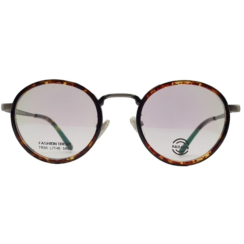 فریم عینک طبی گرد مدل S5907-C2 مناسب برای انواع فرم صورت