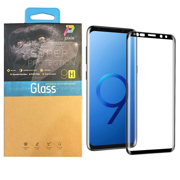 محافظ صفحه نمایش تمام چسب شیشه ای پیکسی مدل 3D مناسب برای گوشی سامسونگ گلکسی S9 محافظ صفحه نمایش تمام چسب شیشه ای پیکسی مدل 3D مناسب برای گوشی سامسونگ گلکسی S9