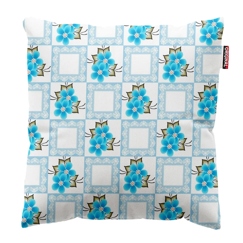 کوسن پاد آفرین طرح گل کد 4304 سایز 40*40 سانتی متر