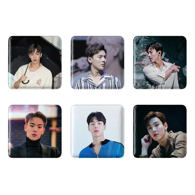مگنت خندالو طرح شونو گروه مانستا اکس MONSTA X کد 1263A مجموعه 6 عددی
