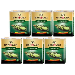 روغن موتور خودرو سینولکس مدل راش 5W-30 SN ظرفیت 5 لیتر بسته 6 عددی