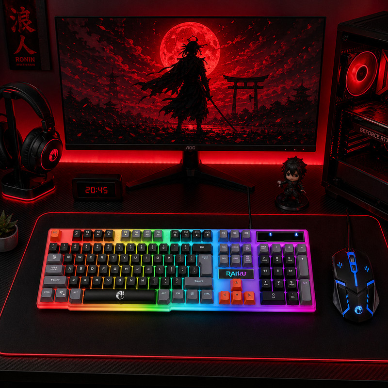 کیبرد و ماوس لایماید مدل RAIKU-T26