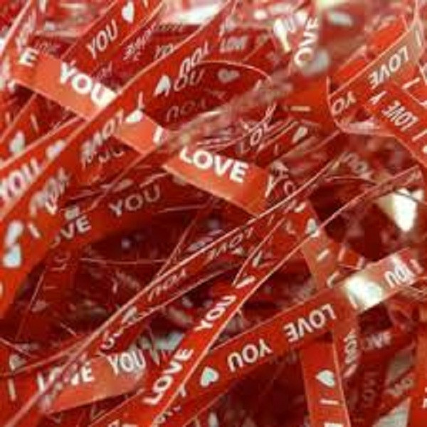 پوشال تزیینی طرح I LOVE YOU مدل 491