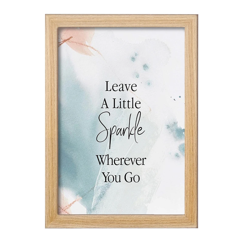 تابلو خندالو مدل هر جا می روید کمی درخشش بگذارید کد F11425