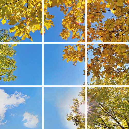 تایل سقفی آسمان مجازی مدل SK-415-3x3  سایز 60x60 مجموعه نه عددی