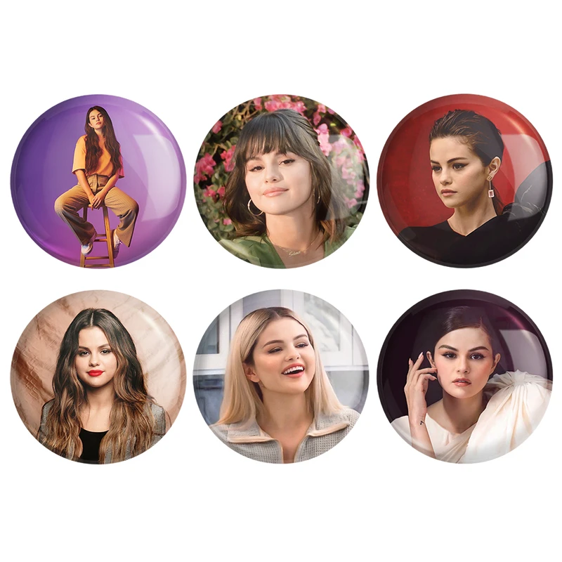  مگنت خندالو طرح سلنا گومز Selena Gomez کد 1101B مجموعه 6 عددی