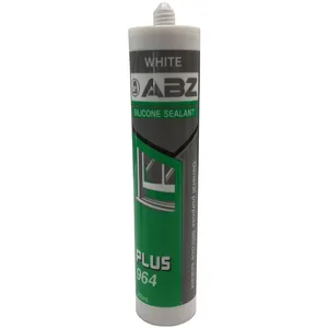 چسب درزگیر سیلیکونی ای بی زد مدل Plus 964 White حجم 300 میلی لیتر