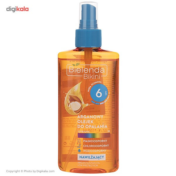 روغن آفتاب برنز کننده بی یلندا مدل Arganowa با SPF6 حجم 150 میلی لیتر