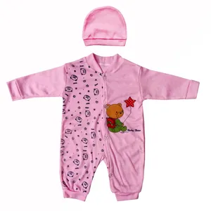 ست سرهمی و کلاه نوزادی مدل خرس و ستاره کد 688014