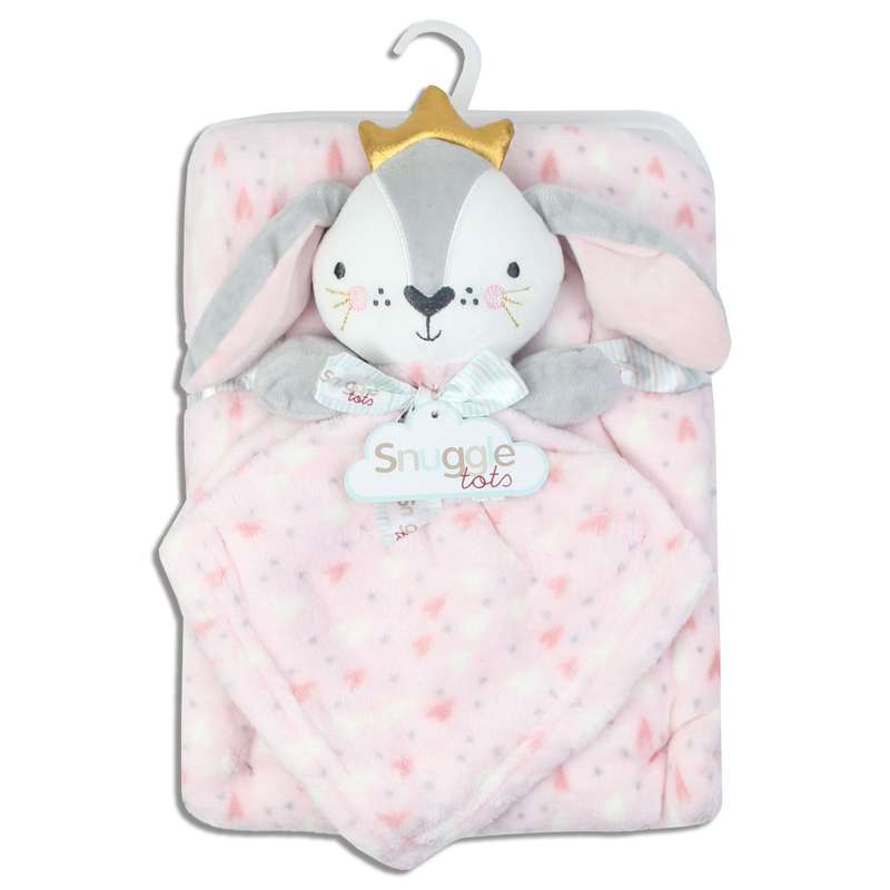 ست پتو و حوله نوزاد اسناگل مدل toto-Rabbit سایز 75x95 سانتی متر