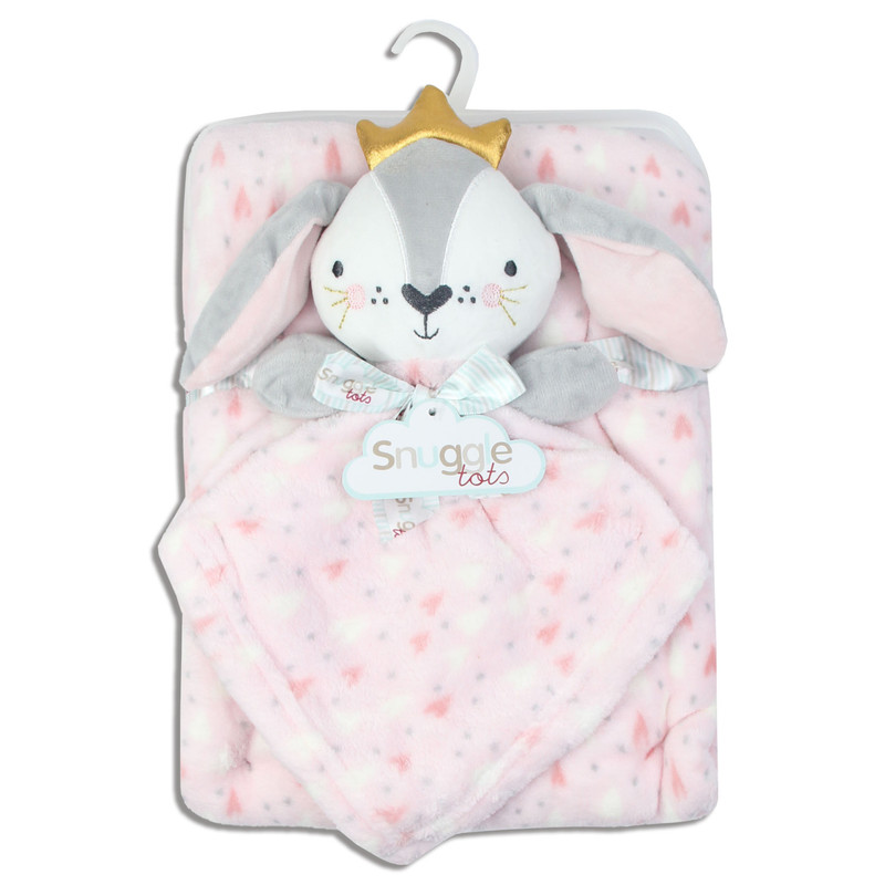ست پتو و حوله نوزاد اسناگل مدل toto-Rabbit سایز 75x95 سانتی متر
