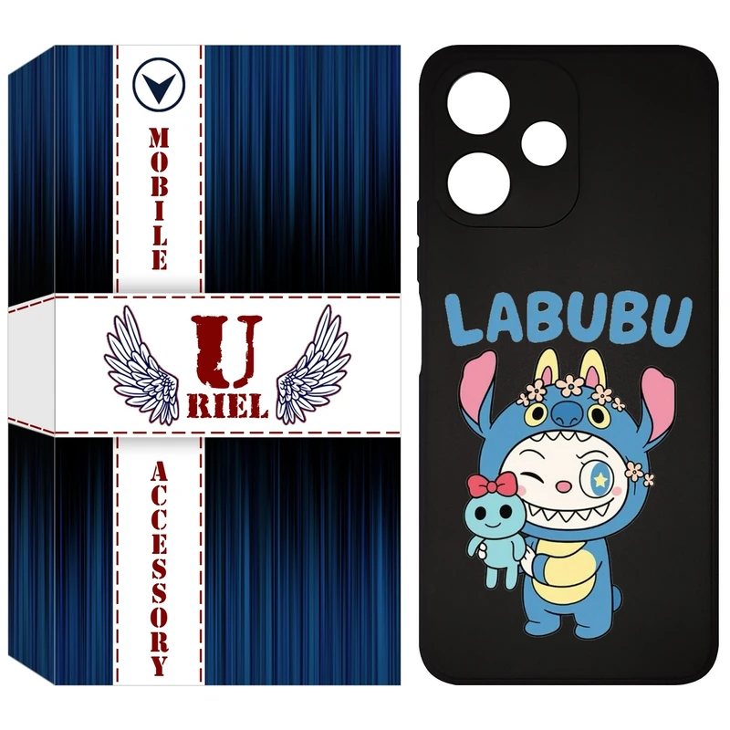 کاور یوریل مدل KSH کد 112 طرح عروسک لبوبو مناسب برای گوشی موبایل شیائومی Redmi 12 5G / Note 12R / Poco M6 Pro 5G