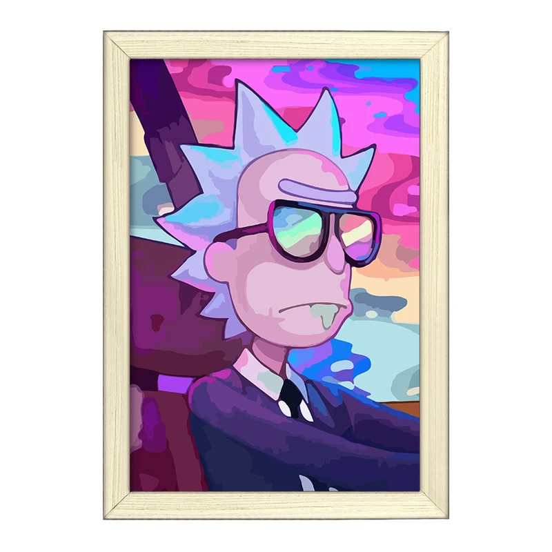 تابلو خندالو طرح انیمیشن ریک و مورتی Rick and Mort کد 26389