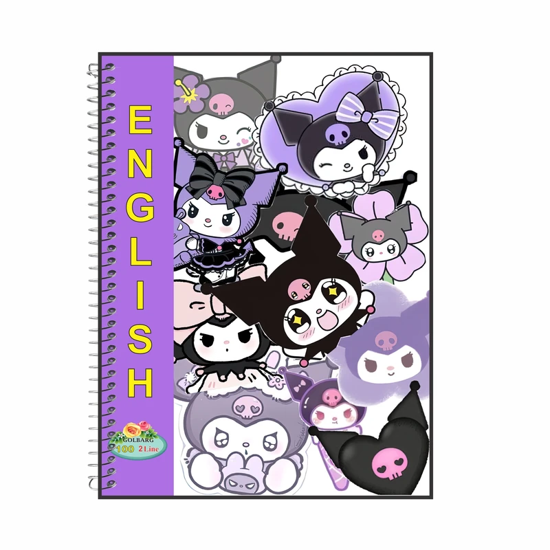 دفتر زبان 100 برگ گلبرگ مدل کرومی کد 6922