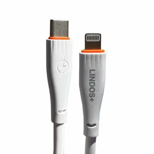 کابل تبدیل USB-C به لایتنینگ لیندو پلاس مدل iphone 13 pro max طول یک متر 