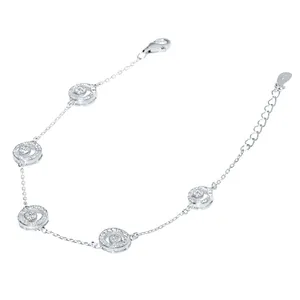 دستبند نقره اقلیمه کد DN211