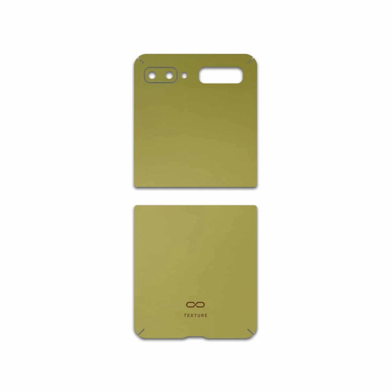 برچسب پوششی ماهوت مدل Matte-Gold مناسب برای گوشی موبایل سامسونگ Galaxy Z Flip