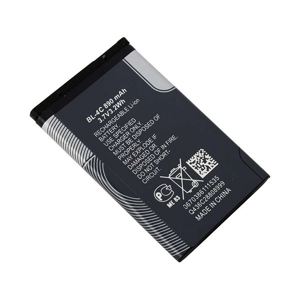 باتری موبایل مدل BL-4C ظرفیت 890 میلی آمپر ساعت مناسب برای گوشی موبایل نوکیا