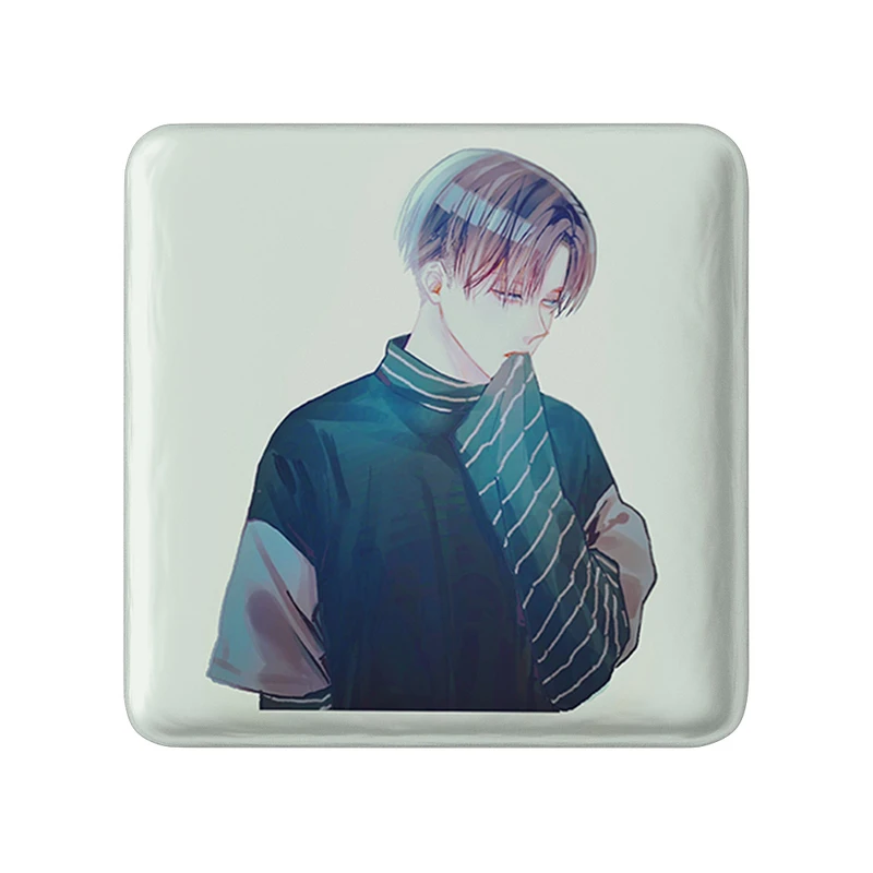 مگنت خندالو طرح لیوای انیمه اتک آن تایتان Attack on Titan مدل مربعی کد 18597