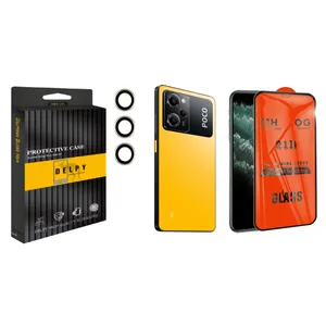محافظ لنز دوربین دلپی مدل Gorilla مناسب برای گوشی موبایل شیائومی Poco X5 Pro به همراه محافظ صفحه نمایش