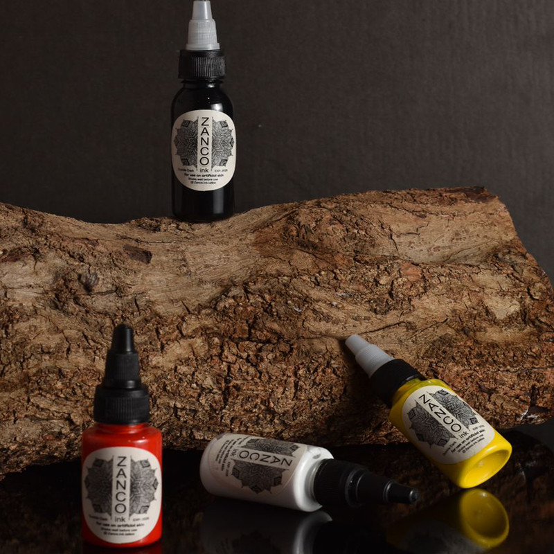 رنگ تتو زانکو مدل 001 حجم 30 میلی لیتر مجموعه 4 عددی