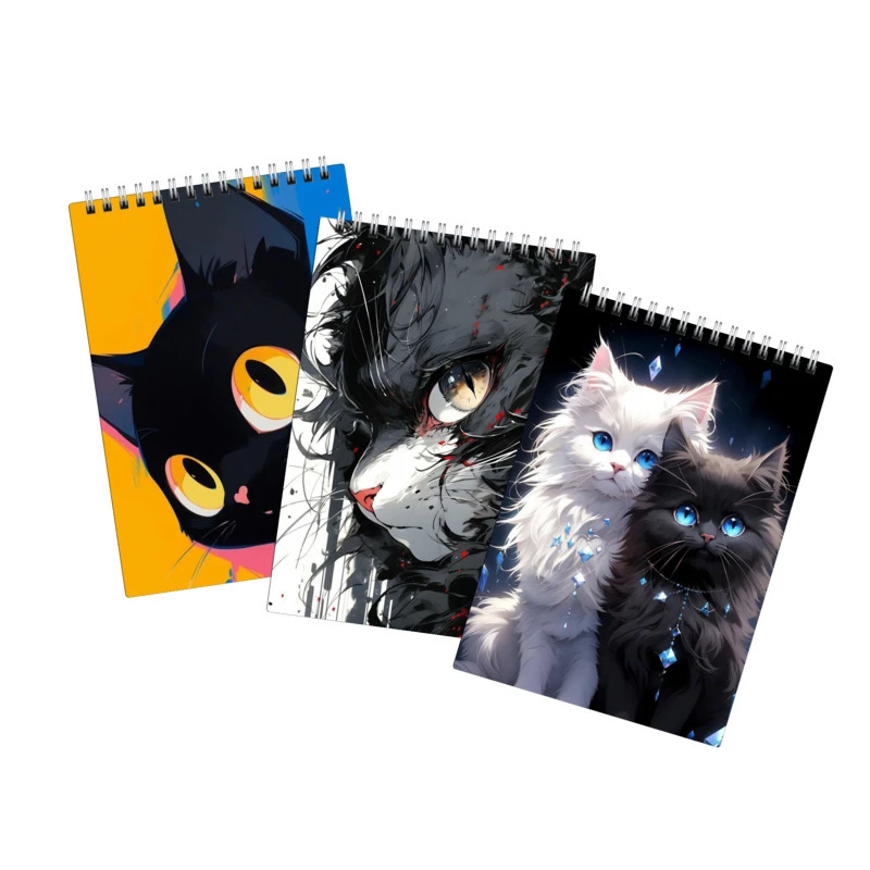 دفتر نقاشی 40 برگ لالالی لو طرح گربه سیاه کد 15 مجموعه 3 عددی