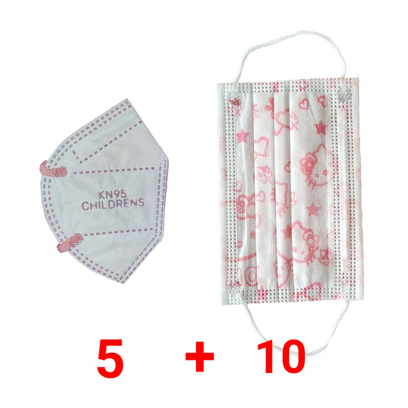 ماسک تنفسی کودک وحدت مدل Kn95-Cat2 بسته 15 عددی