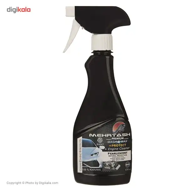 اسپری تمیز کننده بدنه و موتور خودرو مهرتاش ظرفیت 450 میلی‌لیتر