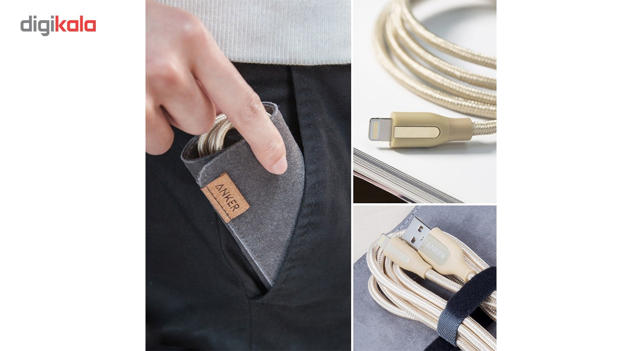 کابل تبدیل USB به لایتنینگ انکر مدل A8122 PowerLine Plus طول 1.8 متر