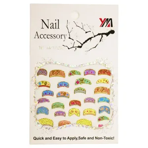برچسب ناخن سه بعدی سری Nail Accessory مدل BP-01