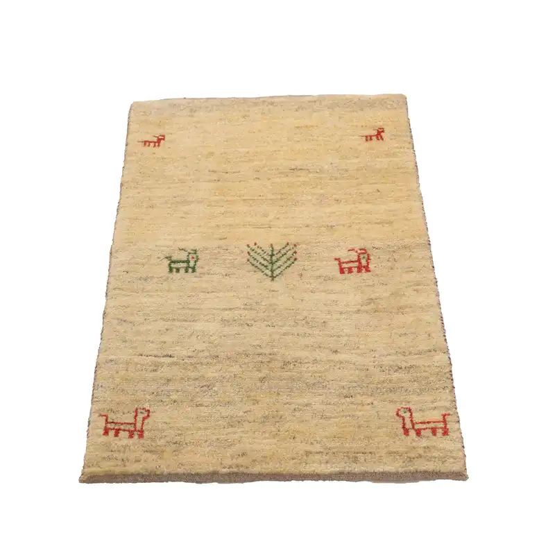 گبه دستباف نیم متری طرح درخشان کد 4020102