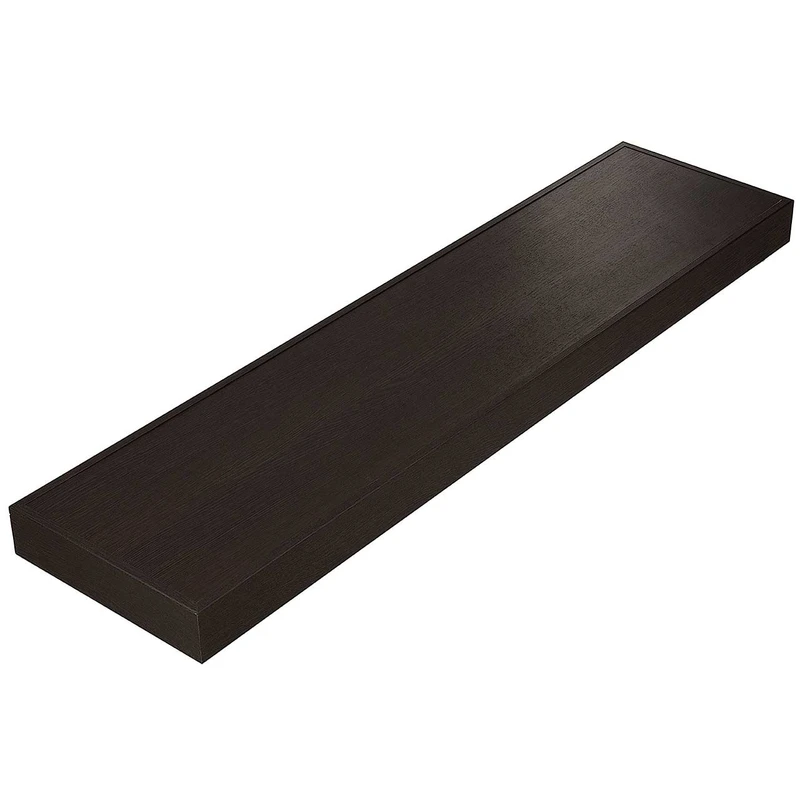 طبقه دیواری DND مدل فشم سایز  100X 25 X 6 - قهوه ای تیره