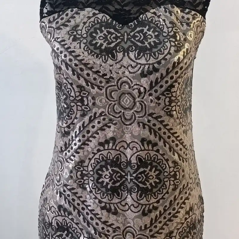 پیراهن زنانه مدل مجلسی پولکی