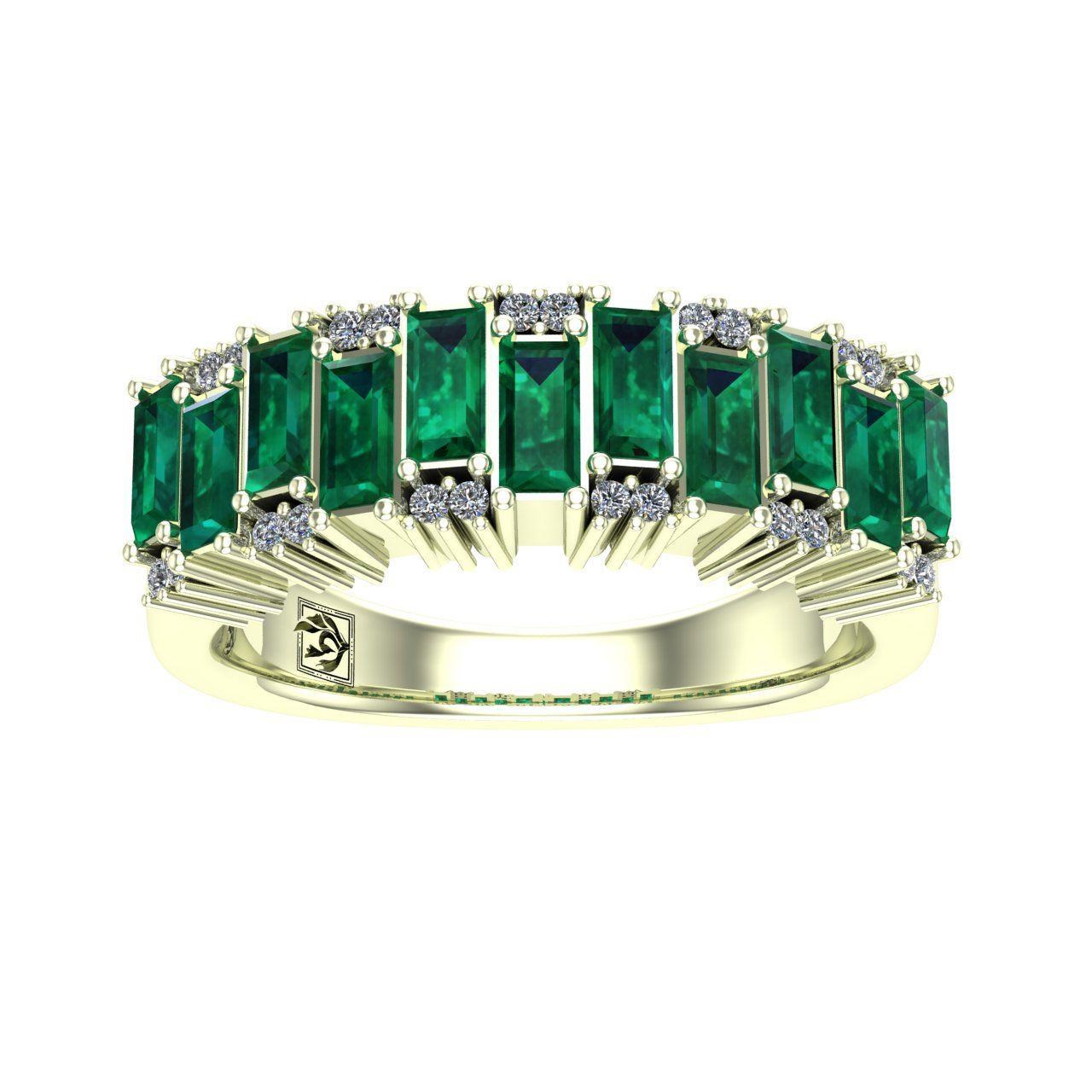 انگشتر طلا اونیکست مدل 2075 Emerald
