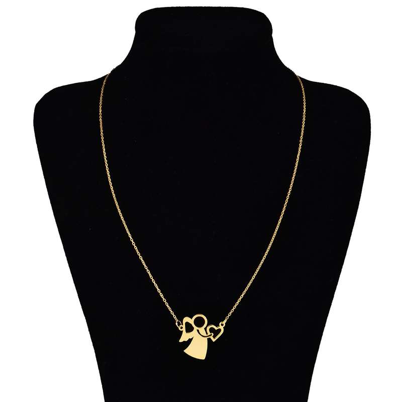 گردنبند طلا 18 عیار زنانه مایا ماهک مدل MM0359 طرح فرشته