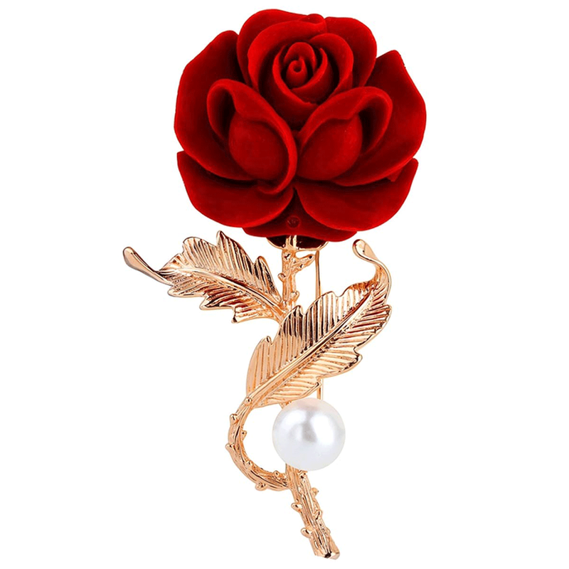 گل سینه روزینی مدل BR24