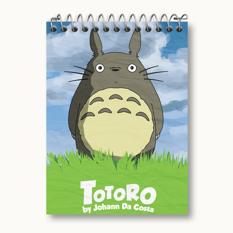 دفتر یادداشت 50 برگ خندالو مدل انیمه توتورو Totoro کد 4541