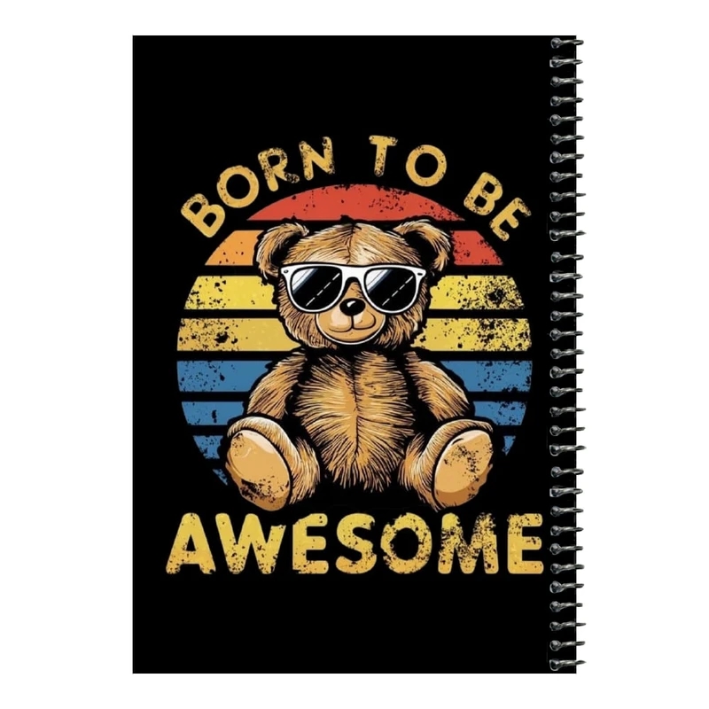 دفتر مشق 80 برگ اس جی مدل خرس عینکی    