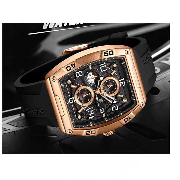 ساعت مچی عقربه‌ای مردانه کوارتز نیوی فورس مدل NF8052 RGCEB