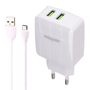 شارژر دیواری 12وات مچر مدل MR-45 به همراه کابل تبدیل microUSB